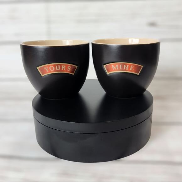 Baileys Irish Cream "Mine & Yours" Bowls Cups Mugs Coffee (Set Of 2) Collection - Picture 1 of 8